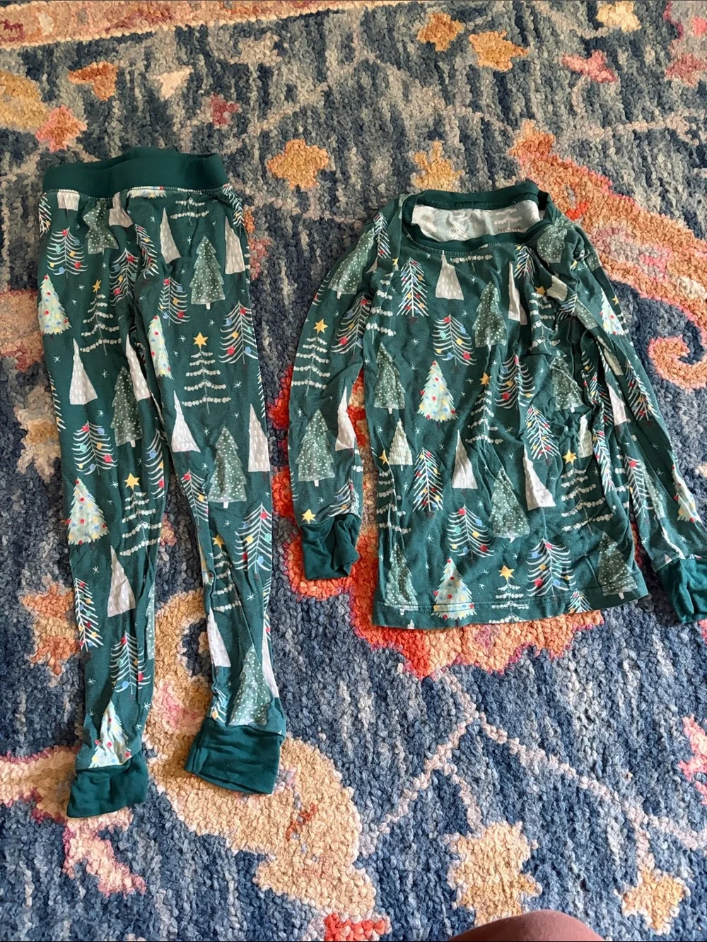 Little Sleepies Green Christmas Tree Pajama Set